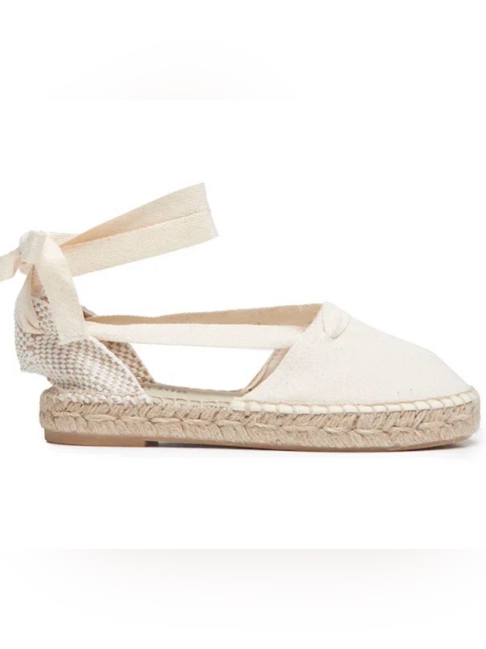 ChildrenChic Girls Classic Espadrilles Size 34 (2.5-3) Cream